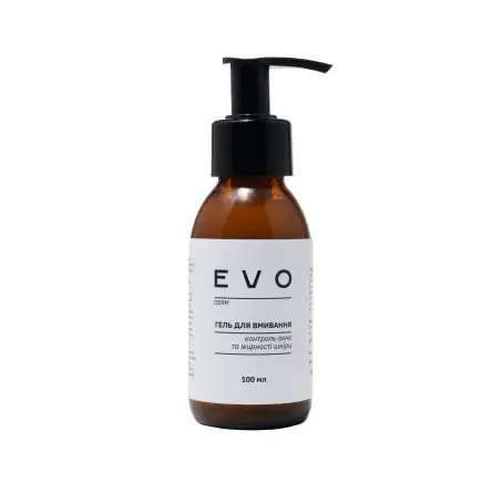 Гель для умывания Контроль акне и жирности кожи EVO derm, 100 мл