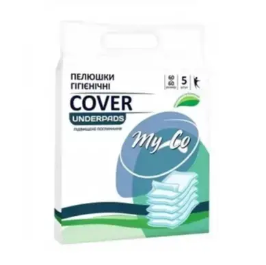 Пеленки MyCo Cover одноразовые гигиенические 60 х 60 cм, 5 шт