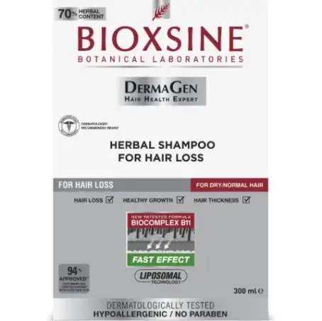 Шампунь Bioxsine против выпадения для нормальных и сухих волос, 300 мл