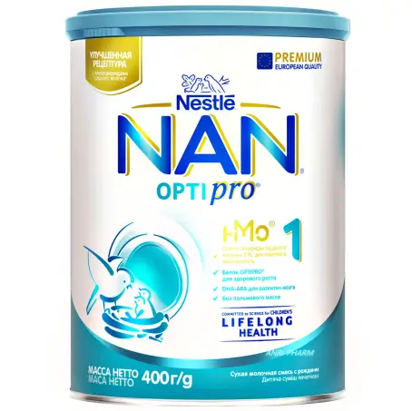 СМЕСЬ МОЛОЧН. NAN 1 OPTIPRO с рожд. 400 г