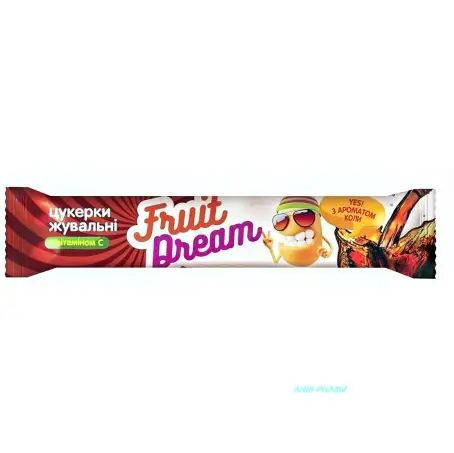 КОНФЕТЫ ЖЕВ. FRUIT DREAM аромат колы + вит. С №18