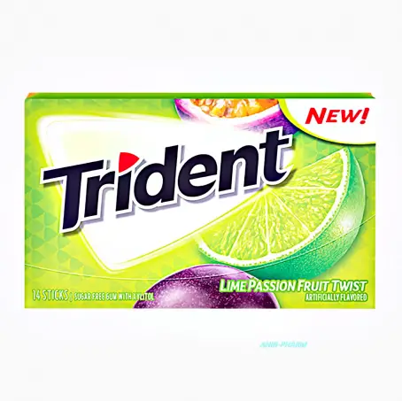 ЖЕВ. РЕЗИНКА TRIDENT lime passionfruit twist