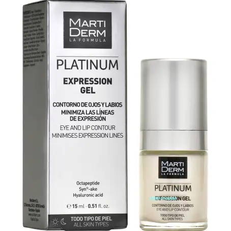 ГЕЛЬ ДЛЯ КОНТУРУ ОЧЕЙ ТА ГУБ MARTIDERM PLATINUM Expression Gel день/ніч 15 мл