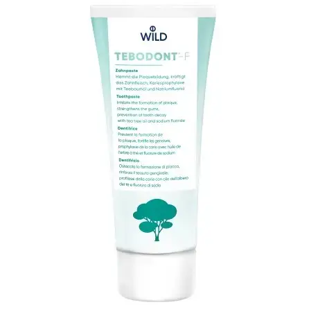 Зубна паста Dr. Wild Tebodont-F з олією чайного дерева (Melaleuca Alternifolia) і фторидом, 75 мл