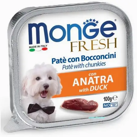 КОРМ ДЛЯ СОБАК MONGE DOG FRESH качка 0,1 кг