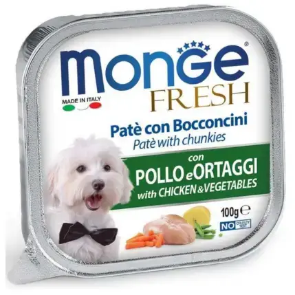 Корм для собак Monge dog Fresh Курица с овощами 100 г