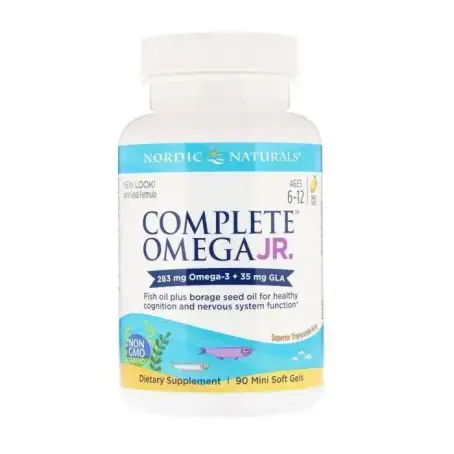 Рыбий жир для подростков COMPLETE OMEGA JUNIOR лимон 283 мг №90 капс. NORDIC NATURALS