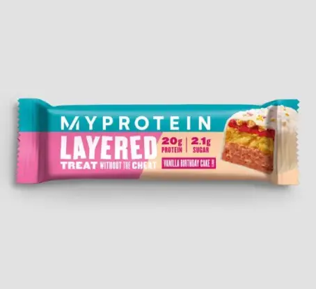 Myprotein Retail Layer Bar ВАНИЛЬНЫЙ ТОРТ КО ДНЮ РОЖДЕНИЯ 12Х60 гр.