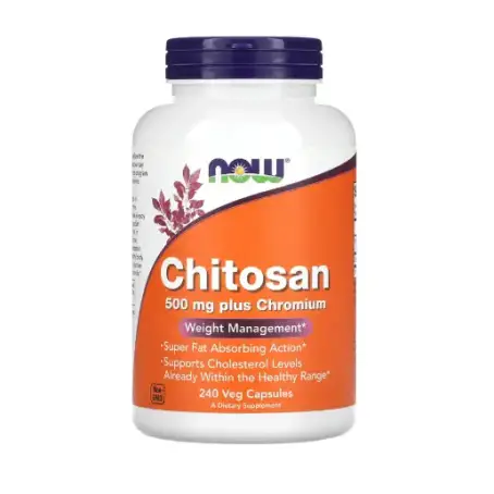 Хитозан NOW Foods (Chitosan) 500 мг, 240 вег.капсул