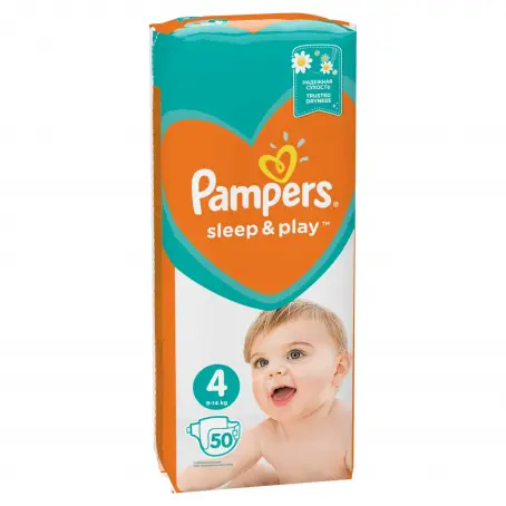 ПОДГУЗ PAMPERS SLEEP & PLAY MAXI 17-18 кг №50