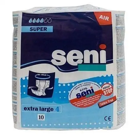 Подгузники SENI Extra Lаrge Super, 10 шт.