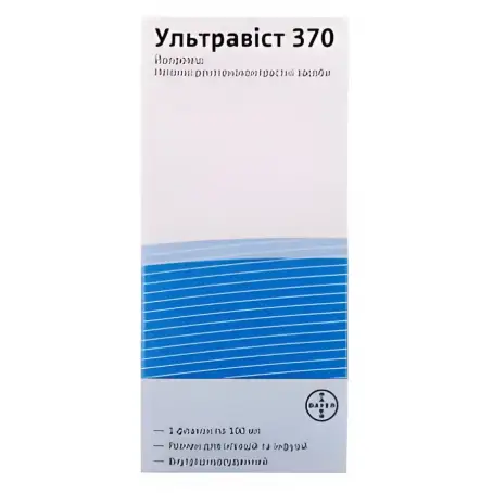 Ультравист раствор для инфузий 370 мг/мл, 100 мл