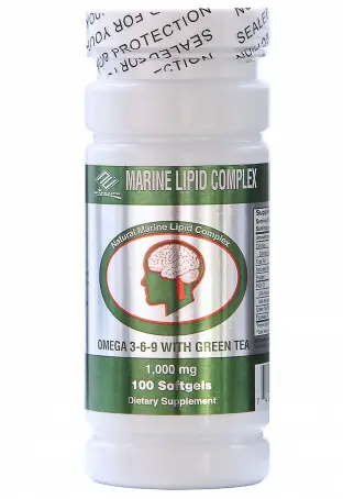 ОМЕГА-3-6-9 MARINE LIPID COMPLEX з екстр.зел.чаю NU-HEALTH  №100 капс.