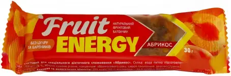 Батончик FRUIT ENERGY Абрикос 30 г