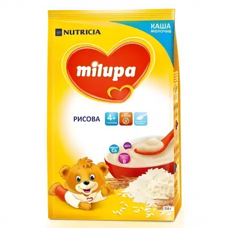 КАША МОЛОЧН. MILUPA рис. c 4 мес. 210 г