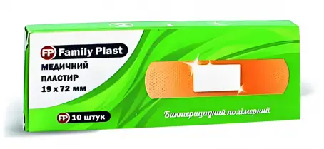 FP Family Plast 19х72мм №10 пластырь бактерицидный на полимерной основе