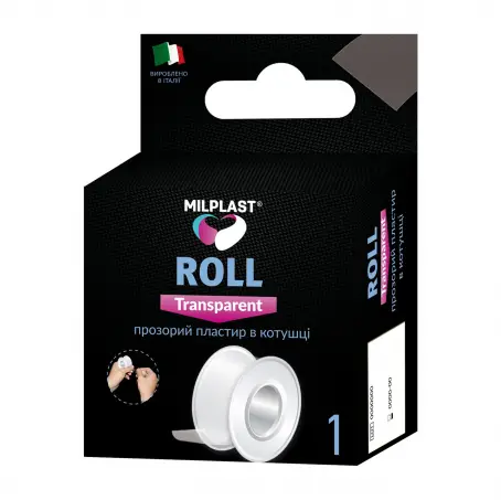 ЛЕЙКОПЛ. ROLL TRANSPARENT ПРОЗРАЧН. КАТУШКА 5м*2,5см