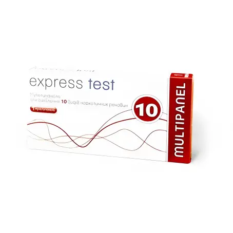 ТЕСТ ДЛЯ О НАРКОТ. В МОЧЕ EXPRESS TEST 10 видов мультипанель DOA 610