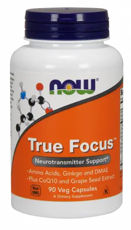 TRUE FOCUS NOW FOODS поддержка нейромедиаторов №90 раст. капс.