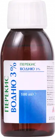 ЗАСІБ КОСМЕТИЧ. ПЕРЕКИС ВОДНЮ 3% 100 мл фл.