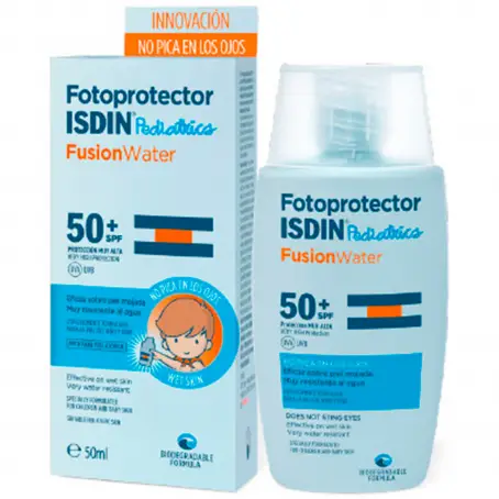 ФЛЮЇД СОЛНЦЕЗАХ. ДЛЯ ДІТ. ISDIN Fotoprotector FusionWater SPF 50+ 50 мл