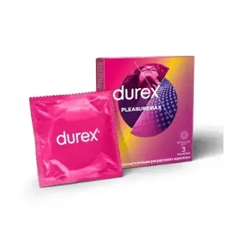 DUREX Pleasuremax Презервативы рельеф. с ребр. и точками, №3