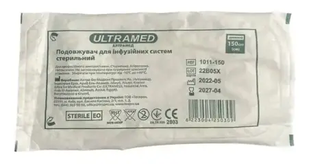 ПОДОВЖУВАЧ ULTRAMED ДЛЯ ІНФУЗ. СИСТЕМ 150 см стер.