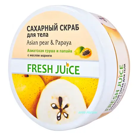 СКРАБ ДЛЯ ТЕЛА САХАРНЫЙ "FJ" ASIAN PEAR & PAPAYA 225мл