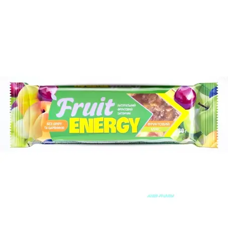 БАТОНЧИК ФРУКТ. FRUIT ENERGY ФРУКТ. МИКС 30 г