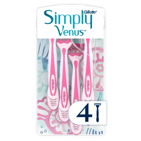 СТАНОК GILLETTE SIMPLY VENUS 3 жіноч. №4 однораз.