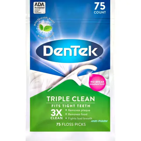 ФЛОС-ЗУБОЧИСТКИ DENTEK Triple Clean №75