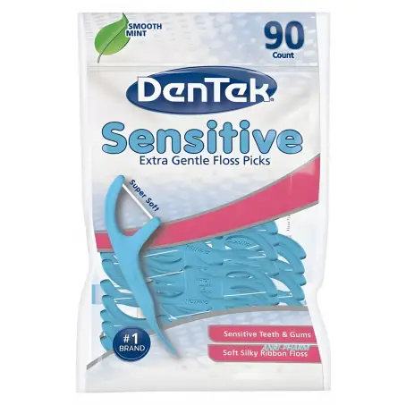 ФЛОС-ЗУБОЧИСТКИ DENTEK Sensitive Floss Picks №90