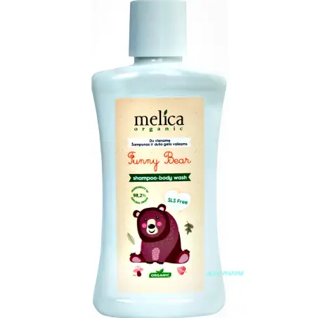 ШАМПУНЬ ТА ГЕЛЬ ДЛЯ ДУШУ ДИТ. MELICA Organic від ведмедика 300 мл