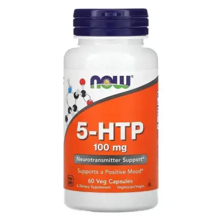 5-HTP, 5-гидрокситриптофан, Now Foods, 50 мг, 30 вегетарианских капсул