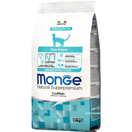 КОРМ ДЛЯ КОТІВ MONGE CAT Sterilized 1,5 кг