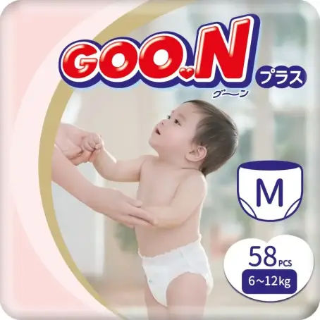 Трусики-подгузники Goo.N Plus М (6-12 кг) 58 шт. для детей унисекс