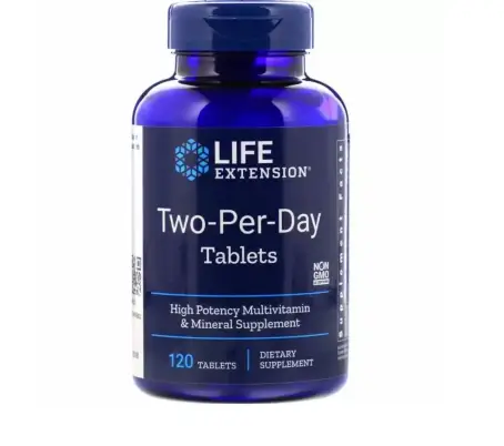 Мультивитамины, Two-Per-Day Tablets, Life Extension, 120 табл.