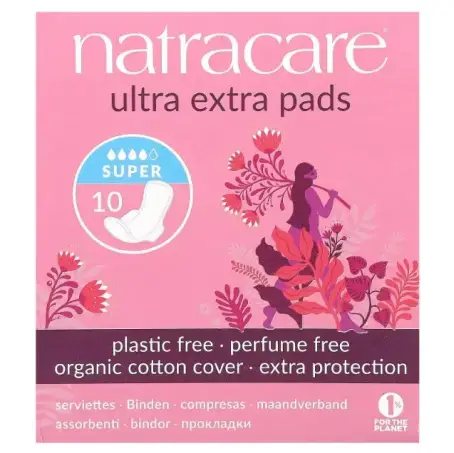 Гігієнічні прокладки Natracare Natracare SUPER 4 крап. №10