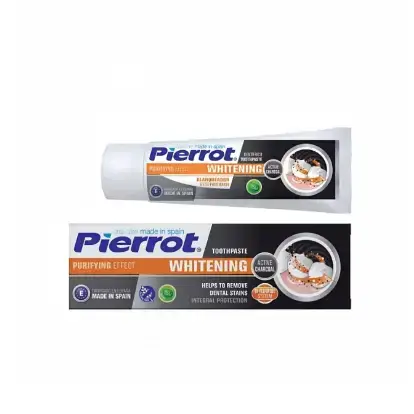 Зубная паста Pierrot Whitening Отбеливающая с древесным углем 75 мл Ref.62 