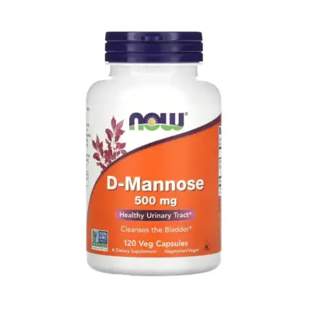 Д-Манноза NOW Foods (D-Mannose) 500 мг, 120 вег. капсул