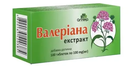 ВАЛЕРІАНА ЕКСТР. 100 мг №100 табл.