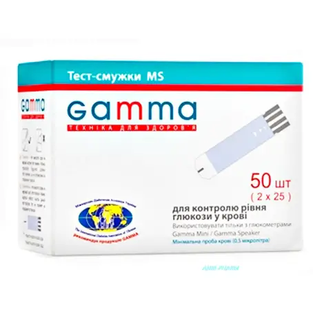 ТЕСТ-ПОЛОСКИ GAMMA MINI MS №50