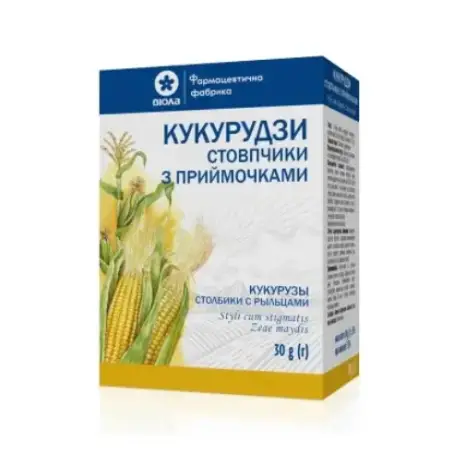 Кукурузы столбики с рыльцами по 30 г в пач. с внут. пак.
