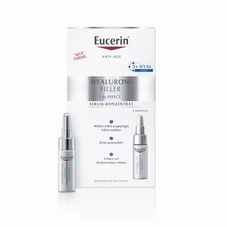 Концентрированный уход в ампулах Eucerin Hyaluron-Filler против глубоких морщин, 6х5 мл