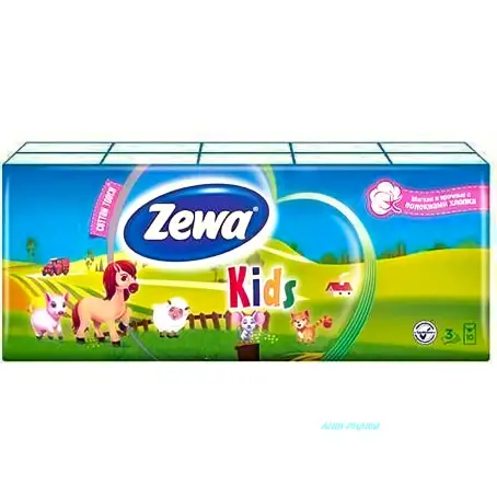 ПЛАТОЧКИ ZEWA KIDS 3 шара 10Х10 (100шт)