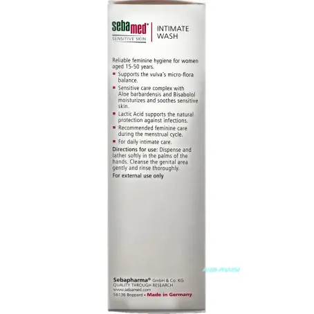 ГЕЛЬ SEBAMED для інтим. гігієни pH 3,8 (15-50 років) 200 мл