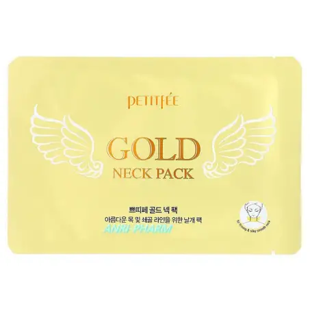 МАСКА PETITFEE Gold Neck Pack гидрогел. патч для шеи 10 г