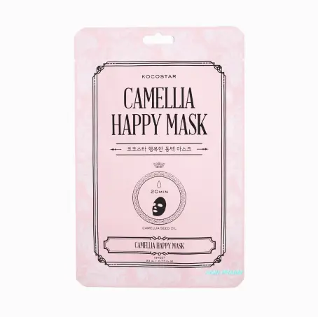 МАСКА ДЛЯ ОБЛИЧЧЯ KOCOSTAR CAMELLIA HAPPY MASK на ткан основі