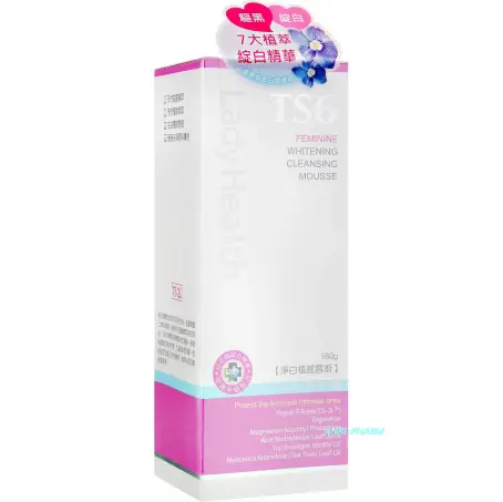 МУС ДЛЯ ІНТИМ. ГІГ. TS6 Lady Health Feminine Whitening and Cleansing Mousse Освітл. та очищ. 180 г