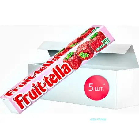 ЦУКЕРКИ ЖУВ. FRUIT-TELLA Полуниця 41 г